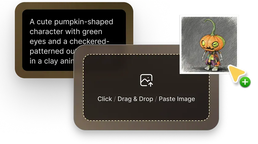 Official Meshy AI image upload and prompt workflow visual